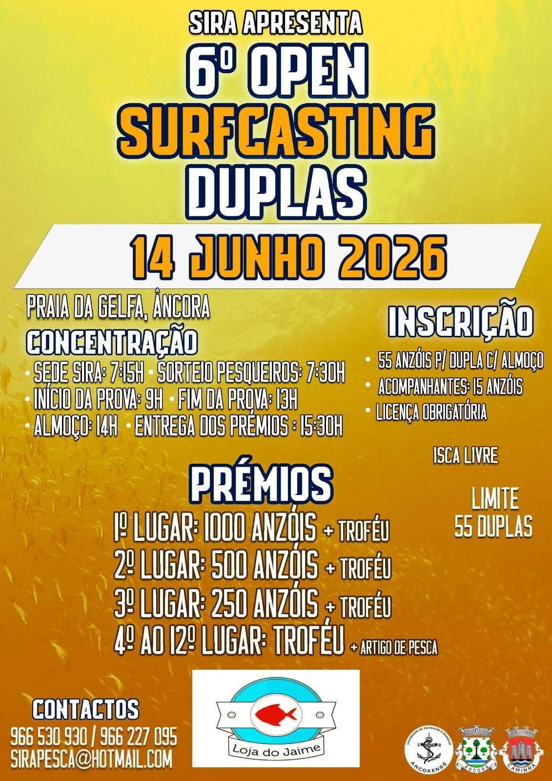 Cartaz de 6º Open Surfcasting em Duplas